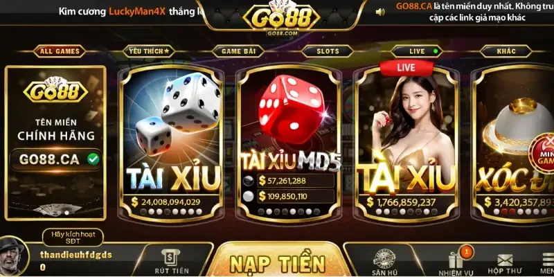 Khái quát thông tin về tài xỉu Go88