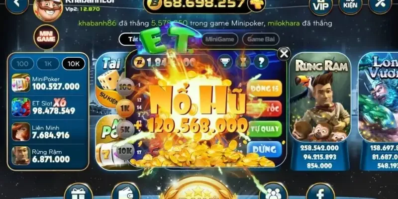 Khám phá các tính năng nổi bật có trong tài xỉu nổ hũ